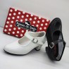 ZAPATOS DE BAILE, FLAMENCO, SEVILLANAS PARA NIÑA Y MUJER CON HEBILLA COLOR NEGRO