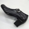 ZAPATOS DE BAILE, FLAMENCO, SEVILLANAS PARA NIÑA Y MUJER CON HEBILLA COLOR NEGRO