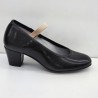 ZAPATOS DE BAILE, FLAMENCO, SEVILLANAS PARA NIÑA Y MUJER CON GOMA COLOR NEGRO