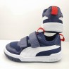 PUMA MULTIFLEX TRANSPIRABLE NYLON Y PIEL REFORZADA MARINO COLEGIAL