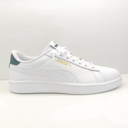PUMA SMASH 3.0 L PIEL MODA VESTIR HOMBRE UNISEX BLANCO TALONERA VERDE