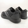 SWEDEN ZAPATILLA CASUAL HOMBRE MODA CORDON ELASTICO Y SUELA CONFORT NEGRO Y GRIS