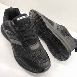 SWEDEN ZAPATILLA CASUAL HOMBRE MODA CORDON ELASTICO Y SUELA CONFORT NEGRO Y GRIS