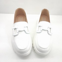 MYSOFT CASTELLANO SUELA CONFORT CADENA BLANCA Y PIEL BLANCA