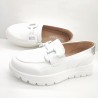 MYSOFT CASTELLANO SUELA CONFORT CADENA BLANCA Y PIEL BLANCA