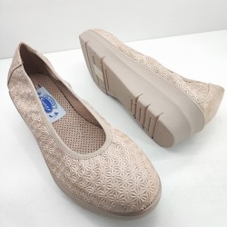 FRANCESITA CONFORT CON RIBETE ELASTICO ADAPTABLE Y PLATAFORMA NUDE