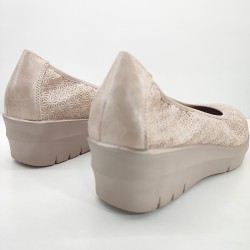 FRANCESITA CONFORT CON RIBETE ELASTICO ADAPTABLE Y PLATAFORMA NUDE