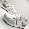 SWEDEN ZAPATILLA CASUAL VESTIR CORDON Y CREMALLERA RETRO MODA BLANCO
