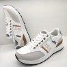 SWEDEN ZAPATILLA CASUAL VESTIR CORDON Y CREMALLERA RETRO MODA BLANCO