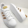 ADIDAS GRAND COURT MODA VESTIR CASUAL CLASICAS BLANCO / DORADO