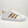 ADIDAS GRAND COURT MODA VESTIR CASUAL CLASICAS BLANCO / DORADO