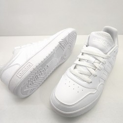 ADIDAS HOOPS MODA CASUAL VESTIR UNISEX TODO BLANCO