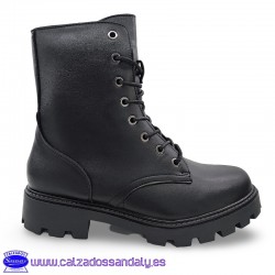 BOTA MILITAR PIEL NEGRO...