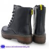 BOTA MILITAR TERMANS PLATAFORMA CORDON Y CREMALLERA NEGRO