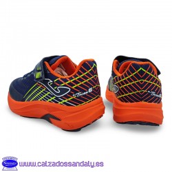 JOMA SUPER CROSS JR RUN NAILON REFORZADO CON PUNTERA TERMOSELLADA - MARINO / NARANJA