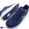 JOMA ZAPATILLA CONFORT PIES DELICADOS CON PLANTILLA MEMORY FOAM - MARINO / BRILLOS PLATA