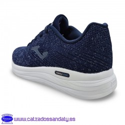 JOMA ZAPATILLA CONFORT PIES DELICADOS CON PLANTILLA MEMORY FOAM - MARINO / BRILLOS PLATA