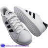 ADIDAS UNISEX GRAND COURT MODA VESTIR BLANCA CON RAYA NEGRA