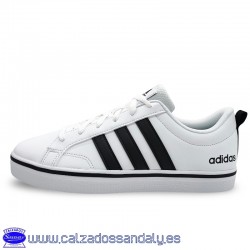 ADIDAS VS PACE 2 MODA VESTIR UNISEX NAPA BLANCA RAYA NEGRA