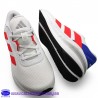 ADIDAS RUNNING GALAXY 7 NAILON CON SUELA CLOUDFOAM - BLANCA / ROJO / ROYAL