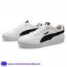 ZAPATILLA PUMA COURT CLASSIC CLEAN MODA VESTIR CASUAL PIEL BLANCA CON NEGRO