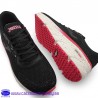 ZAPATILLA JOMA CONFORT RUNNING CON PLANTILLA MEMORY FOAM Y SUELA DE DOBLE DENSIDAD ANTIDESLIZANTE - NEGRO CON DETALLES FUXIA