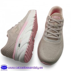 ZAPATILLA JOMA CONFORT RUNNING CON PLANTILLA MEMORY FOAM Y SUELA DE DOBLE DENSIDAD ANTIDESLIZANTE - BEIGE