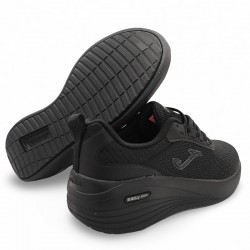 JOMA ZAPATILLA CON CUÑA CONFORT Y TRANSPIRABLE CON PLANTILLA MEMORY FOAM GEL - IDEAL PARA LINEA LABORAL Y HOSTELERIA - NEGRO
