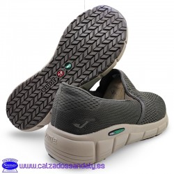 JOMA ZAPATILLA SIN CORDON CON GOMAS LATERALES Y SUELA CONFORT CON PLANTILLA MEMORY FOAM GEL Y ANCHO ESPECIAL - BEIGE - CUPER