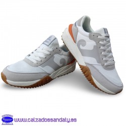 JOMA ZAPATILLA MODA CONFORT C501 TRANSPIRABLES Y ANTIDESLIZANTES - BLANCO / GRIS