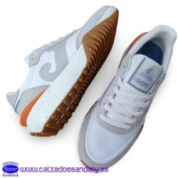 JOMA ZAPATILLA MODA CONFORT C501 TRANSPIRABLES Y ANTIDESLIZANTES - BLANCO / GRIS