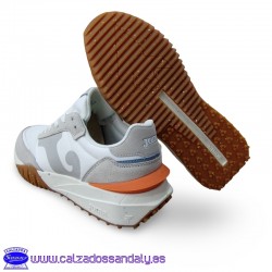 JOMA ZAPATILLA MODA CONFORT C501 TRANSPIRABLES Y ANTIDESLIZANTES - BLANCO / GRIS