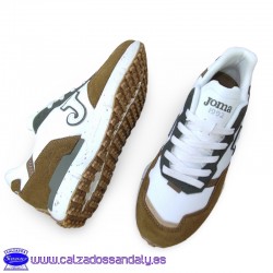 JOMA ZAPATILLA MODA CONFORT C1992 TRANSPIRABLES Y ANTIDESLIZANTES - BLANCO / MARRON