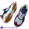 JOMA ZAPATILLA MODA CONFORT C1400 TRANSPIRABLES Y ANTIDESLIZANTES - BEIG / GARNET
