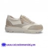 MYSOFT ZAPATILLA DE VESTIR CON SUELA CONFORT FLEXIBLE Y CORDON ELASTICO CON CREMALLERA - HIELO / GRIS