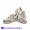 MYSOFT ZAPATILLA DE VESTIR CON SUELA CONFORT FLEXIBLE Y CORDON ELASTICO CON CREMALLERA - HIELO / GRIS