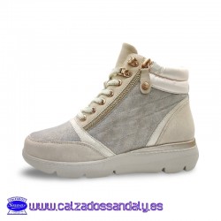 MYSOFT BOTIN CON CORDONES Y...