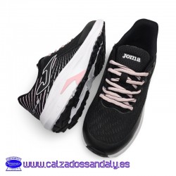JOMA SUPERCROSS ZAPATILLA RUNNING CON PUNTERA TERMO SELLADA REFORZADA - NEGRO / ROSA