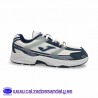 JOMA RT 50 RETRO RUNNING MODA NAILON Y PIEL - BLANCO/MARINO/AZUL