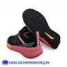 ADIDAS RUNNING FORTARUN PUNTERA REFORZADA Y TRANSPIRABLE - NEGRO CON SUELA MULTICOLOR