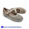MYSOFT MERCEDITAS PERFORADA Y TIRA CON VELCRO PARA FACIL PONER Y SUELA CONFORT CON PLANTILLA MEMORY - ARENA