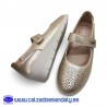 MYSOFT MERCEDITAS PERFORADA Y TIRA CON VELCRO PARA FACIL PONER Y SUELA CONFORT CON PLANTILLA MEMORY - PLATINO