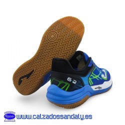 JOMA ZAPATILLA PUNTERA REFORZADA Y SUELA ANTIDESLIZANTE IDEAL PARA DEPORTE DE PABELLON O CAMINAR - V6.2 - AZULON
