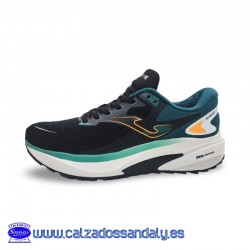 JOMA RUNNING ZAPÀTILLA PARA CAMINAR Y TUS ENTRENAMIENTOS, TRANSPIRABLE CON SUELA AMORTIGUACION - NEGRO / GRIS - SPEED