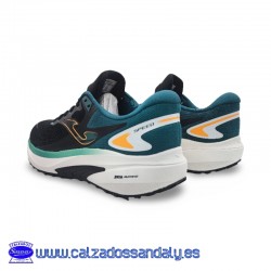 JOMA RUNNING ZAPÀTILLA PARA CAMINAR Y TUS ENTRENAMIENTOS, TRANSPIRABLE CON SUELA AMORTIGUACION - NEGRO / GRIS - SPEED
