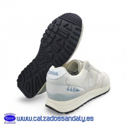 JOMA ZAPATILLA CASUAL RETRO RUNNING DE MODA, COMODA Y TRANSPIRABLE - HIELO / BEIG - C448