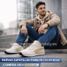 PUMA ZAPATILLA RETRO MODA EN PIEL PARA LINEA DE VESTIR CASUAL - BEIG / MARRON - ST RUNNER