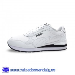 PUMA ZAPATILLA RETRO MODA EN PIEL PARA LINEA DE VESTIR CASUAL - BLANCO - ST RUNNER