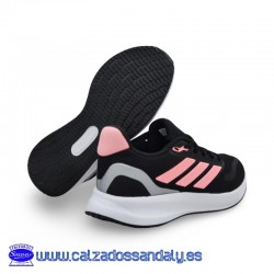 ADIDAS ZAPATILLA DE DEPORTE / GYM / ANDAR RUNFALCON TRANSPIRABLE Y ANTIDESLIZANTE - NEGRO/ROSA