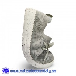 GUALABI CON SUELA CONFORT Y PLANTILLA FOAM NAILON ELASTICO PARA NO TENER QUE ATAR LOS CORDONES Y FACIL PONER - CAMEL - NICOBOCO